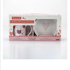 Matching mug and Pet bowl.